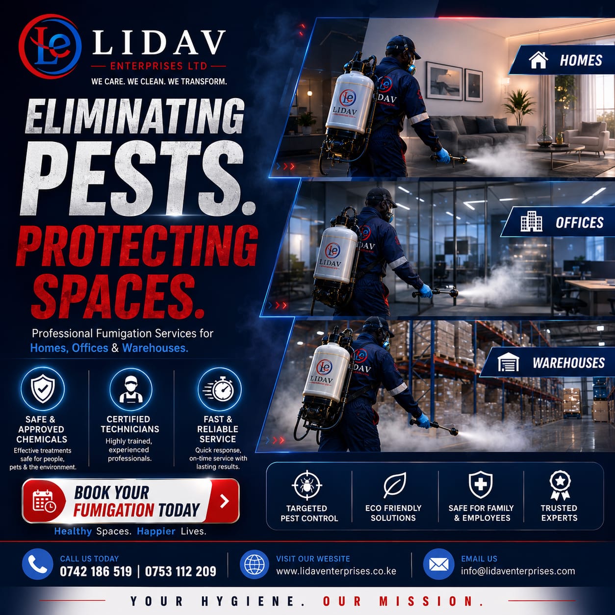 Lidav enterprises ltd, Cleaners