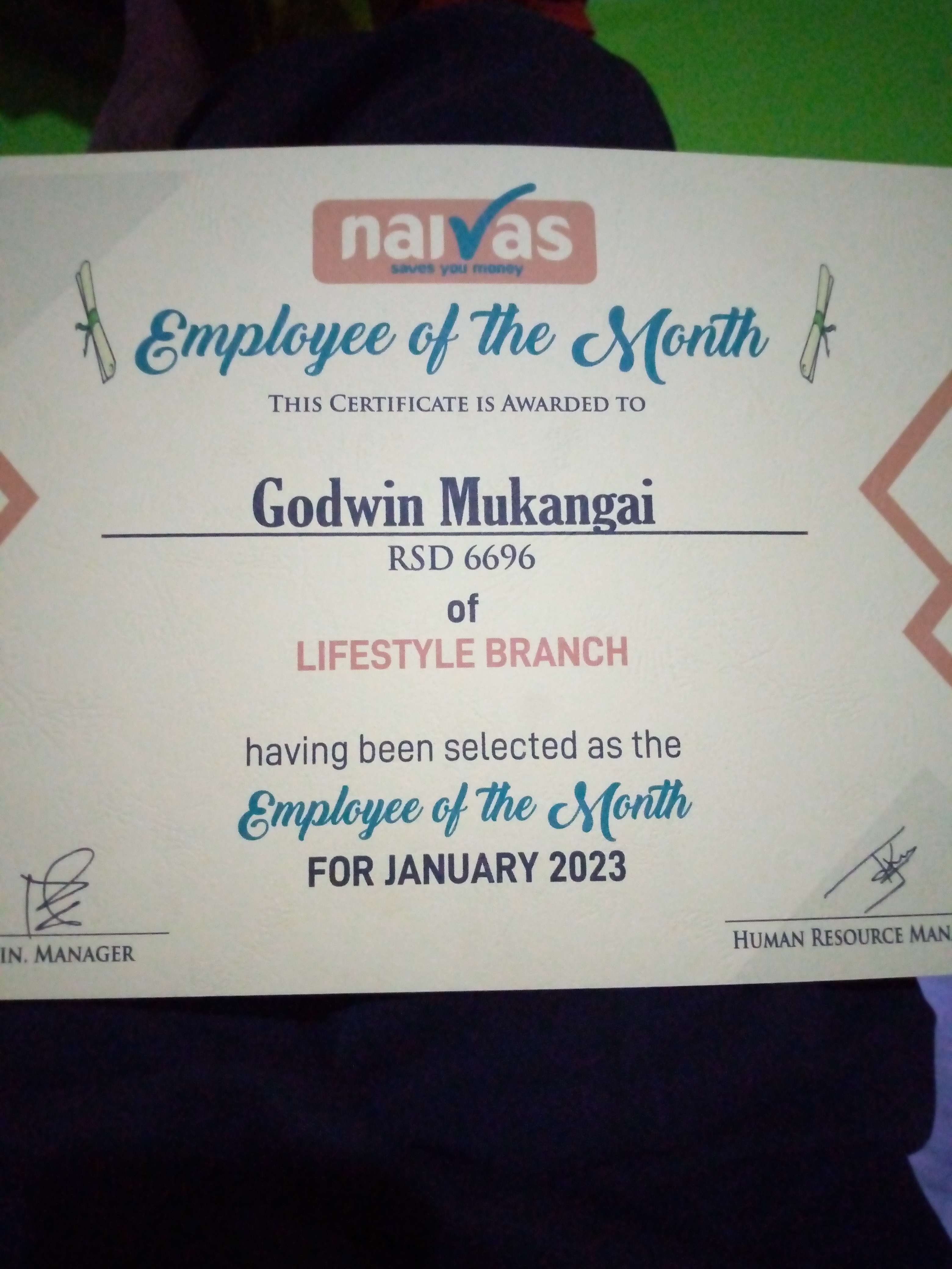 Godwin Ayekha Mukangai work example